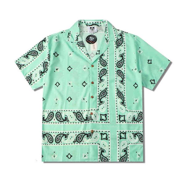

men's casual shirts high street caju retro hawaiian printing men's shirts and women oversize short sleeves summer lapel loose cas, White;black