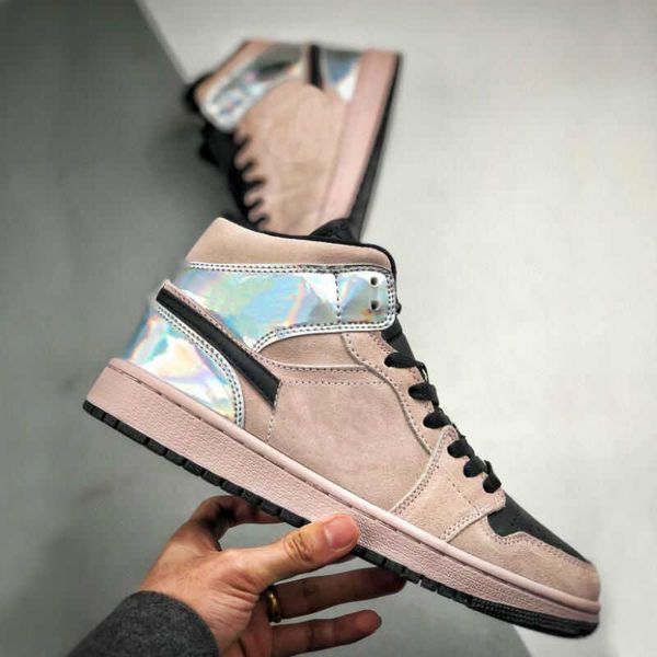 

1 mid 1s chrome wings women men basketball shoes outdoor sports sneakers mens trainersoose1krwajvt