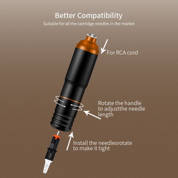 

rotary tattoo machine rca interface import motor aircraft aluminum alloy permanent makeup tattoo gun penscouts