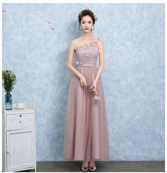 

girl's dresses one shoulder lace applique frock maxi girl for wedding teenage formal big kids evening year girls gowns, Red;yellow