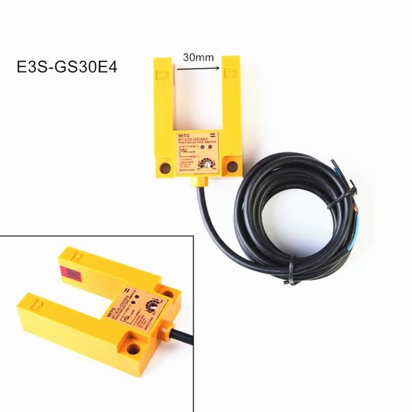 

smart home control u-shaped slot poelectric switch e3s-gs30e4 elevator level sensor npn no 3 wires 12v-24v 30mm infrared proximity