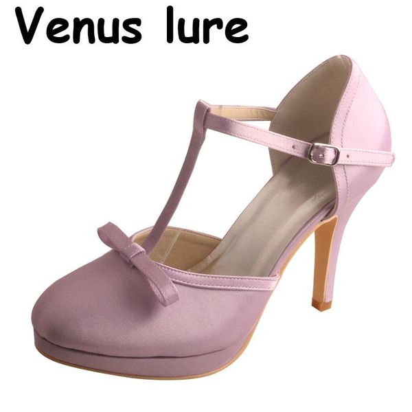 

dress shoes 23 colors wedding high heels for bride lavender women party, Black