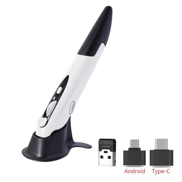 

mice uthai 2.4g wireless mouse pen personality creative vertical pen-shaped stylus battery suitable for pc and laptop