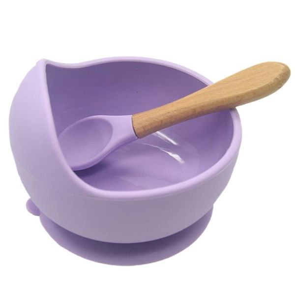 

baby silicone tableware strong sucker children bowl spoon set bowls
