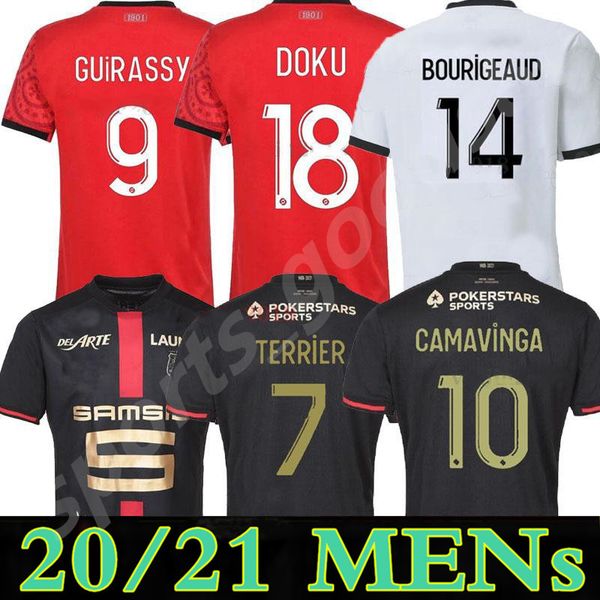 

2021 maillot rennes soccer jerseys 120th anniversary stade rennais camavinga bourigeaud niang da silva men kids kit football shirts, Black;yellow