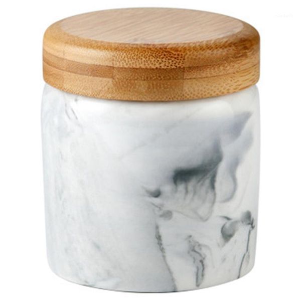 

storage bottles & jars household ceramics sealed creative grain tank kitchen box jar coffee can wood cover tea bottle