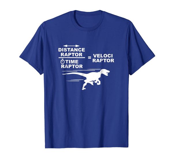 

distance raptor over time raptor = velociraptor t-shirt, White;black