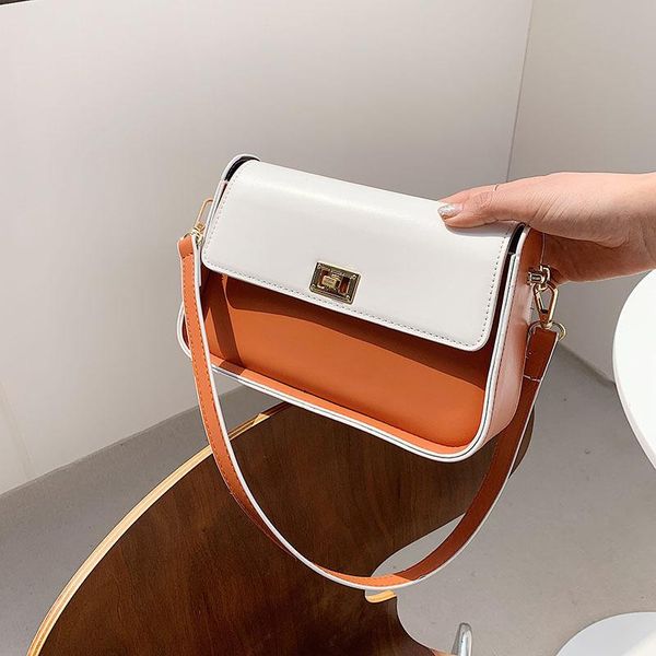 

evening bags brand designer ladies lock flip sen series small bag 2021 summer simple casual shoulder korean fashion square