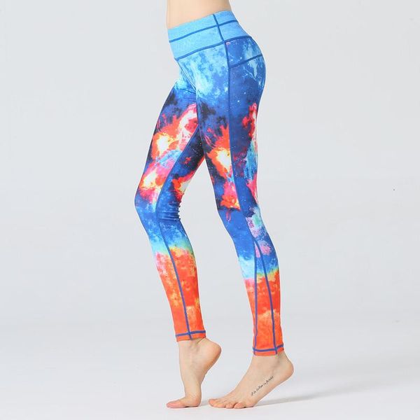 

yoga outfits lotus elephants pants high waist fitness gym run leggings breathable sports women's tights, White;red