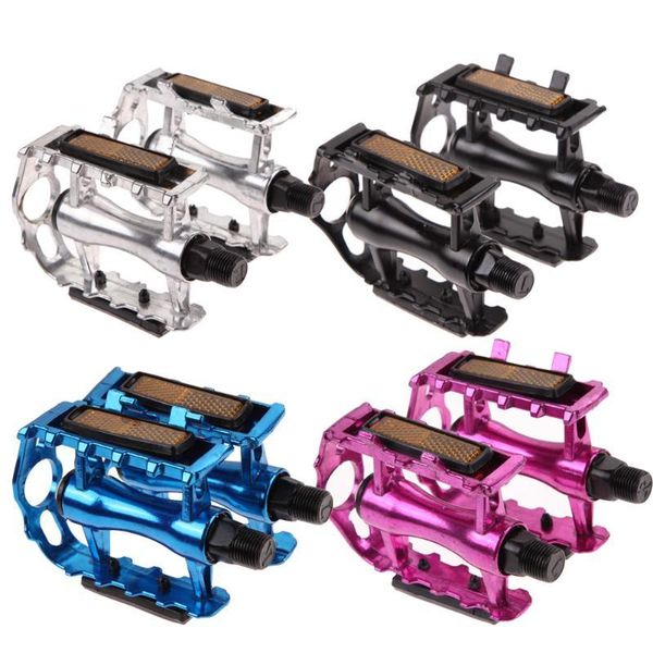 

bike pedals 1 pair bmx mtb aluminium alloy mountain bicycle cycling 9/16" flat