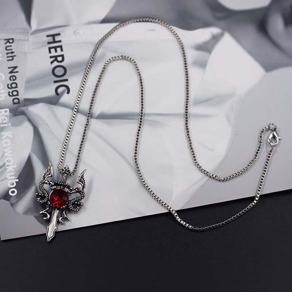 

pendant necklaces trendy necklace red black cross design fine jewelry xlct003, Silver