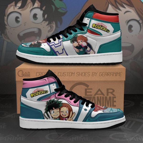 

izuku and uraraka sneakers my hero academia anime sho