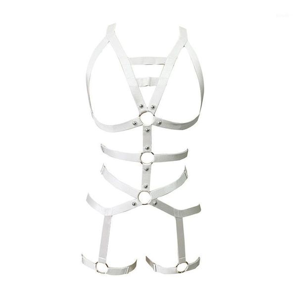 

yoga outfit women hollow out bandage lingerie underwear sleepwear steel ring pajamas garter sports bras strappy bodysuit#30