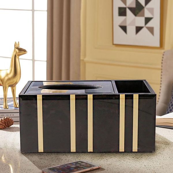

modern and simple nordic paper box, home living room dining club glass creative multifunctional draw tissue box boxes & napkins