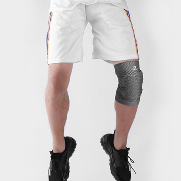 

1pcs anti-slip knee protector cycling elastic honeycomb compression basketball pad outdoor sport running riding kneepads elbow & pads, Black;gray