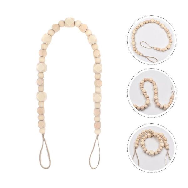 

curtain & drapes 1pc wooden beads holdback unique tieback accessory