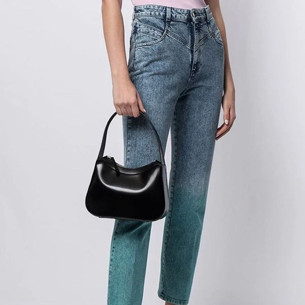 

fire women's armpit bag one shoulder hand held patent leather purse