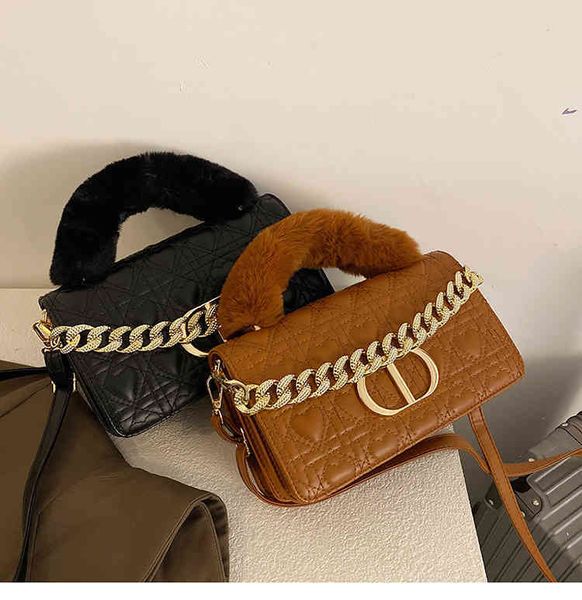 

bag 72% off design autumn and winter plush hand embossed fashion trend ins single shoulder messenger