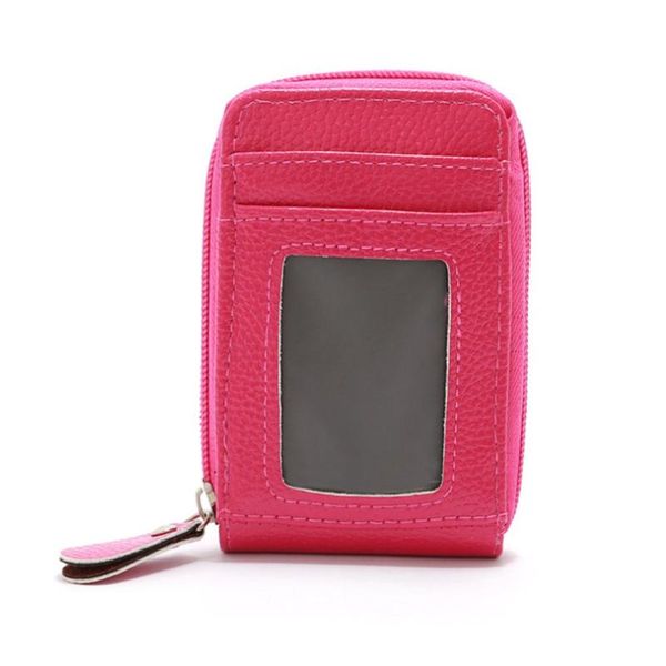 

storage bags korean women's short card case oil leather organ vertical version practical and beautiful ladies clutch