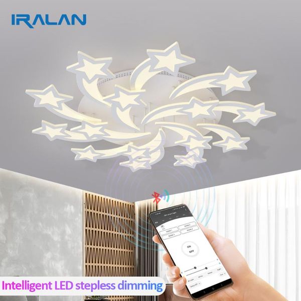 

modern led chandelier art deco room indoor lamp white star for living dining bedroom kid's kitchen remote chandeliers
