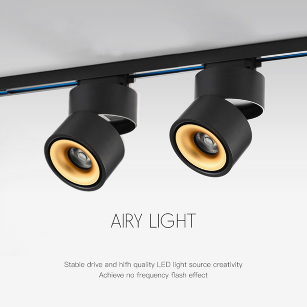 

track lights modern led light 360 rotation flexibale lighting surface mounted spot 7w 10w dimmable rail lamp