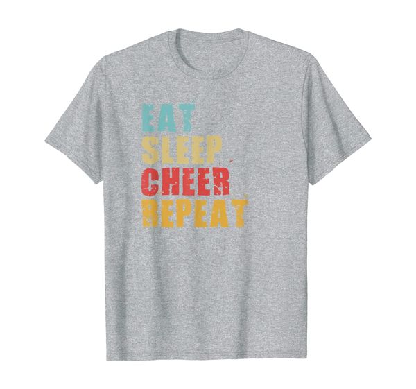 

eat sleep cheer repeat motivational gift ace001d t-shirt, White;black