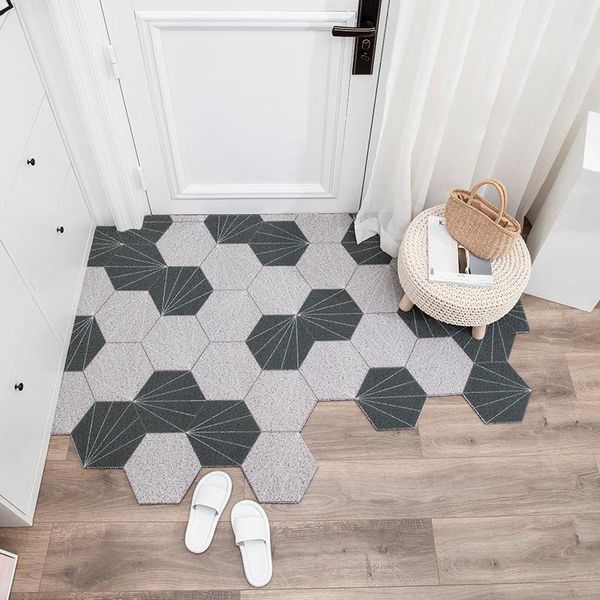 

carpets mats carpet pvc door mat silk loop entrance kitchen anti-slip rubbing dust nordic home living room rug