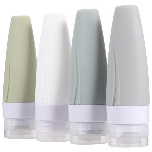 

storage bottles & jars 4pcs travel silicone empty bottle lotion refillable containers