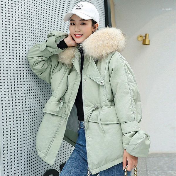 

down cotton woman ins winter clothes 2021 cotton-padded jacket bf easy student loose coat1, Black