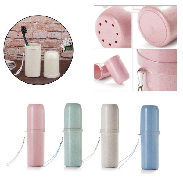 

storage boxes & bins multiuse portable utility toothbrush holder toothpaste tower tooth case cover cup bath travel outdoor personal clean to