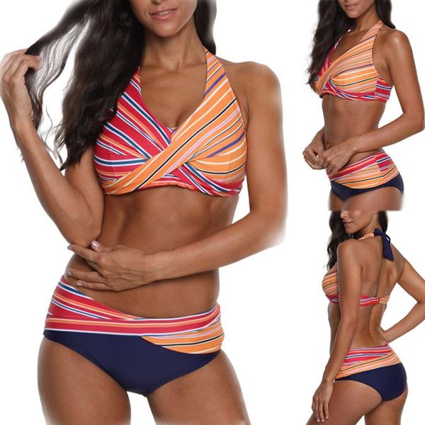 

push up bikini striped sets women thong two pieces swimsuits 2021 girl beach bathing suits swimwear beachwear women's, White;black