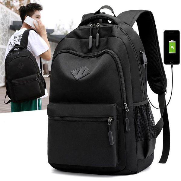

backpack usb charging school bags for teenager girls boys casual laptravel mochila rucksack wholesale