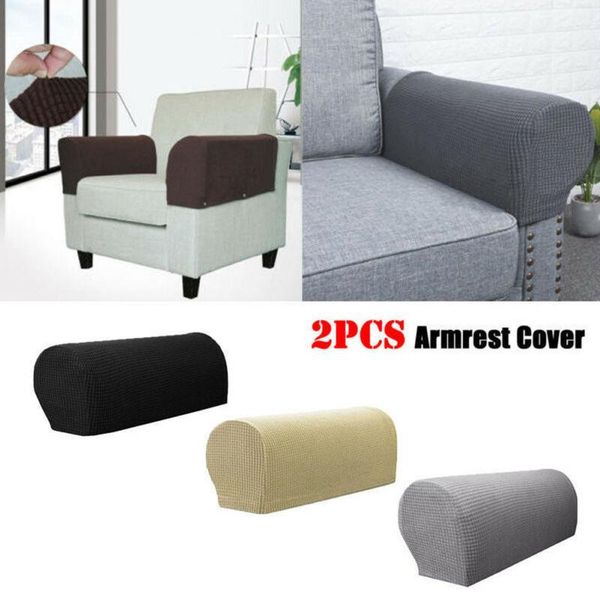 

chair covers 1 pair sofa for living room removable arm stretch couch protector armchair armrest solid cover