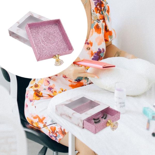 

false eyelashes 1pc empty eyelash case eye lashes fake organizer square storage box