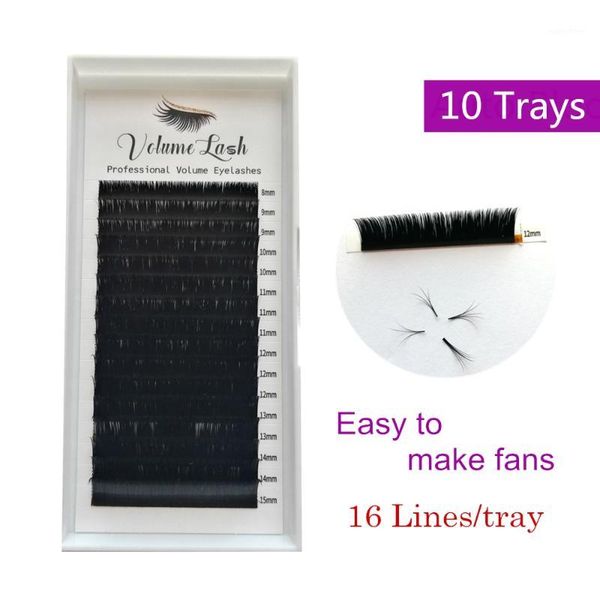 

0.05/0.07/0.10mm thickness 10 pcs flowering eyelashes c/d curl easy fannning eyelash extensions auto lash bloom mink lashes1