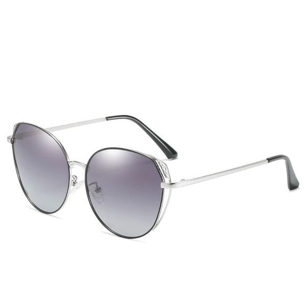 

sunglasses brand design luxury cat eye polarized for women fashion classic ladies gradient polaroid sun glasses de sol, White;black