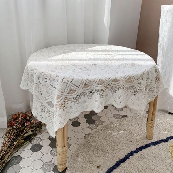 

table cloth lace white decorative tablecloth rectangular dining cover textile wedding party el home decor