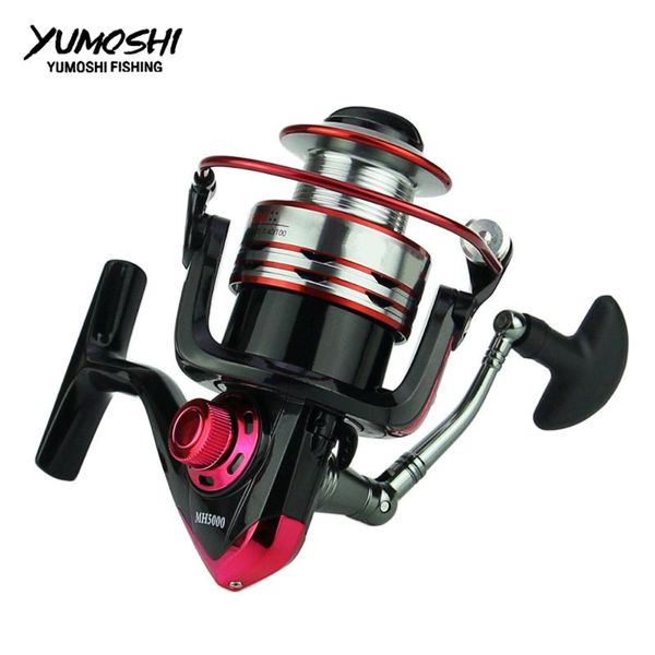 

yumoshi reel 10+1bb 5.1:1 quality spinning fishing metal spool cnc rocker front drag 1000-7000 mh baitcasting reels