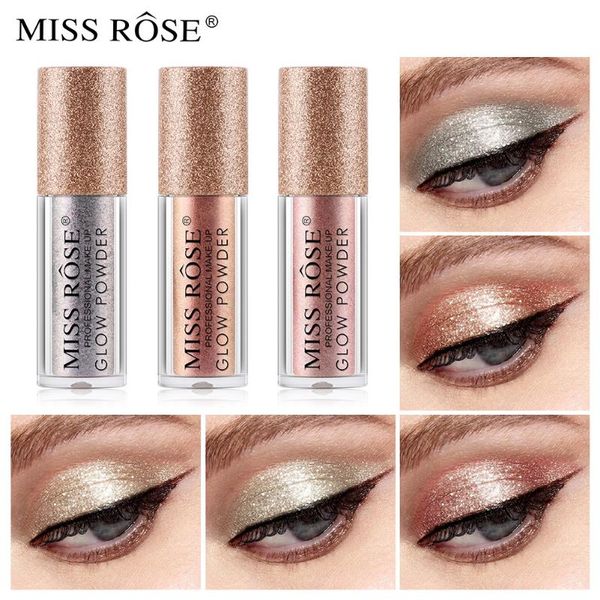 

eye shadow miss rose waterproof portable roll-on eyeshadow powder foreign trade beauty monochrome pearlescent glitter
