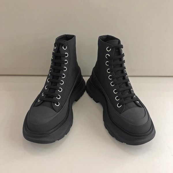 

boots 2021 women ladie boot canvas short designer female fashion woman ankle booties platform ladies shoes all black