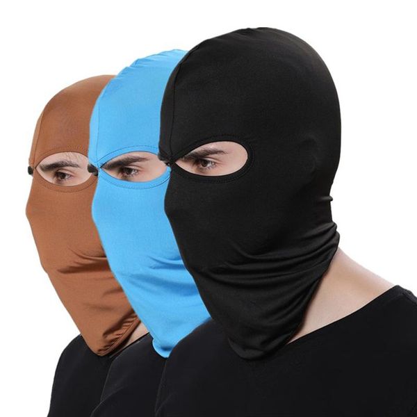 

beanies color balaclava for men hats beanie lycra face ski mask bonnets women cap outdoor sun protection hood mz100