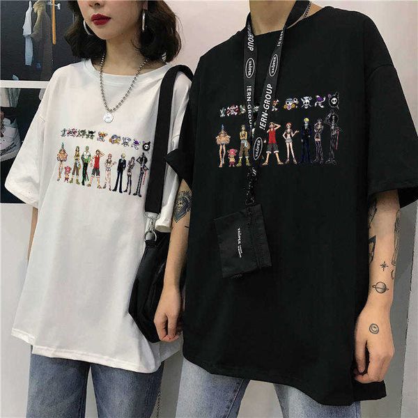 

men's t-shirts t-shirt meninos roupas dos desenhos animados t shirt casual anime luffy camiseta vero tees streetwear masculino cb5c, White;black