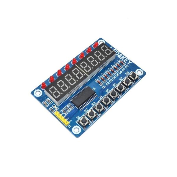 

integrated circuits tm1638 module key display for avr arduino 8-bit digital led tube