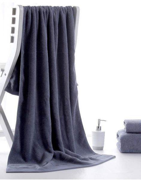

towel 70*140cm bath super absorbent long thick cotton beach for adults bathroom spa gym travel pure color towels
