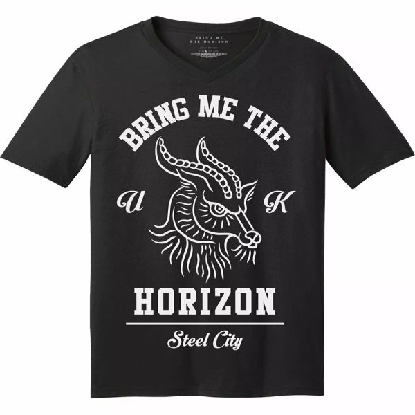 

bring me the horizon goat allowed men t-shirt, White;black