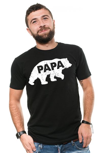 

papa t-shirt fathers day t-shirt papa mens gift t-shirt, White;black