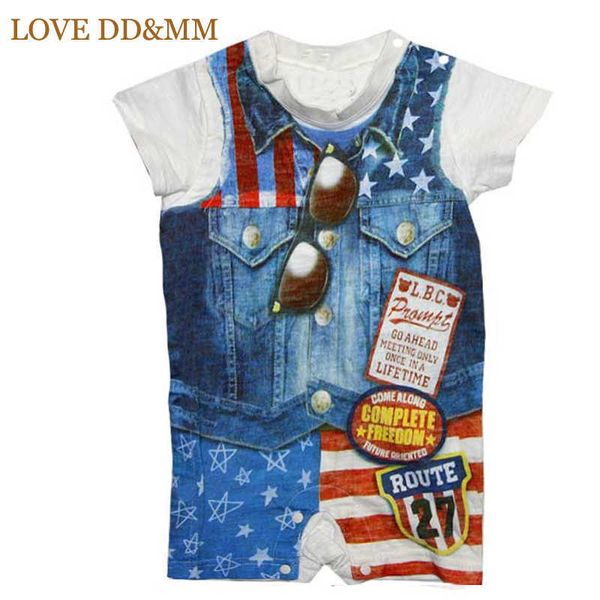 

love dd&mm summer baby boys clothes jumpsuit born boys collar navy sailor pirate captain pattern casual climb rompers 210715, Blue