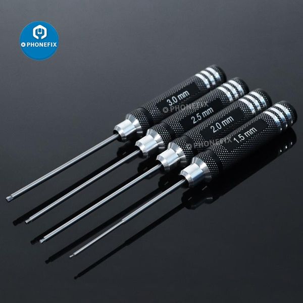 

4pcs/lot 1.5/2/2.5/3mm hex screw driver set hexagon screwdriver wrench tool kit for rc helicopter models car boat drone repair professional