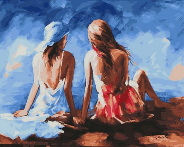 

paintings frameless picture oil painting by numbers wall decor diy on canvas for home 4050 sitting