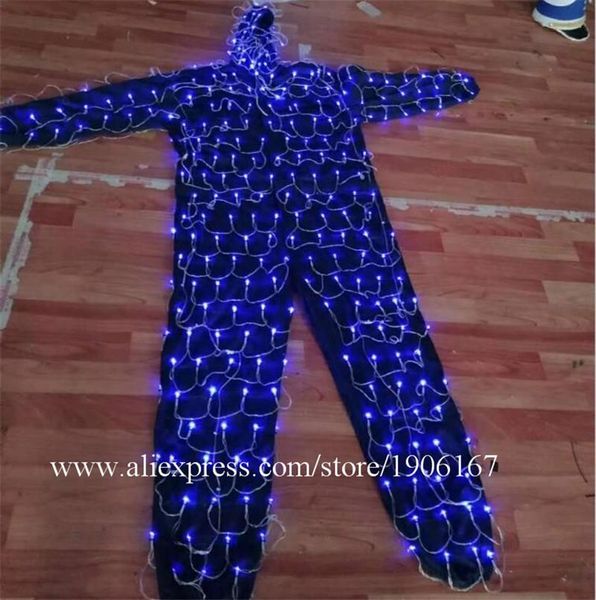 

fashion led luminous costume ballroom clothes light up halloween dance wear stage performance props for party ktv nightclub show decoration